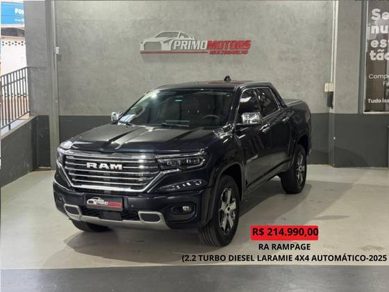 RAM RAMPAGE 2.2 TURBO DIESEL LARAMIE 4X4 AUTOMÁTICO RAM RAMPAGE 2.2 TURBO DIESEL LARAMIE 4X4 AUTOMÁTICO